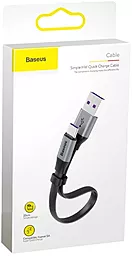 Кабель Baseus Simple HW USB-A - Type-C 40w 5a 0.23м cable Black/Grey (CATMBJ-0S) - миниатюра 5 Кабель Baseus Simple HW USB-A - Type-C 40w 5a 0.23м cable Black/Grey (CATMBJ-0S) - миниатюра 5