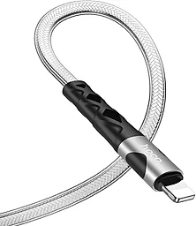 Кабель Hoco U105 Treasure Jelly USB-A - Lightning 12w 2.4a 1.2м cable Silver - миниатюра 3 Кабель Hoco U105 Treasure Jelly USB-A - Lightning 12w 2.4a 1.2м cable Silver - миниатюра 3