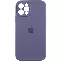 Чехол Silicone Case Full Camera для Apple iPhone 12 Pro Max Lavender Grey