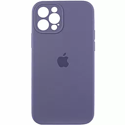 Чехол Silicone Case Full Camera для Apple iPhone 12 Pro Max Lavender Grey - фото Чехол Silicone Case Full Camera для Apple iPhone 12 Pro Max Lavender Grey