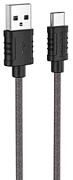 Кабель Borofone BX52 USB-A - Type-C 15w 3a 1м cable Black - фото Кабель Borofone BX52 USB-A - Type-C 15w 3a 1м cable Black