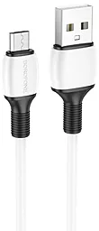 Кабель Borofone BX84 Rise USB-A - micro USB 12w 2.4a 1м cable White