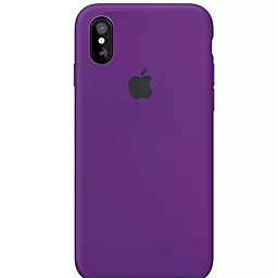 Чехол Silicone Case Full для Apple iPhone X, iPhone XS Grape