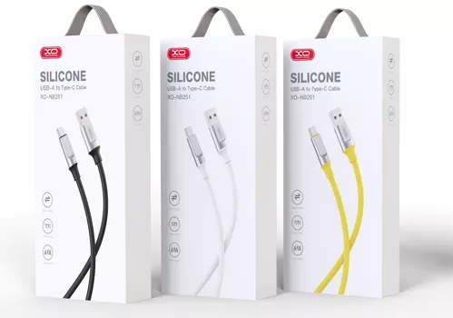 Кабель XO NB251 USB-A - micro USB 30w 6a 1м cable White - фото 2