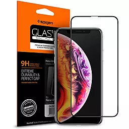 Защитное стекло Spigen Full Cover Apple iPhone XS Max, 11 Pro Max Black (065GL25232)