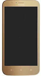 Дисплей Huawei Ascend Y625 (Y625-U21, Y625-U32, Y625-U43, Y625-U51) з тачскріном і рамкою, оригінал, Gold - фото Дисплей Huawei Ascend Y625 (Y625-U21, Y625-U32, Y625-U43, Y625-U51) з тачскріном і рамкою, оригінал, Gold