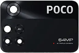 Стекло камеры Xiaomi Poco X4 Pro 5G без рамки большое 64MP Black - фото Стекло камеры Xiaomi Poco X4 Pro 5G без рамки большое 64MP Black