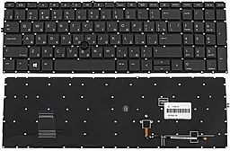 Клавиатура для ноутбука HP ProBook 850 G8, 855 G8 без рамки с джойстиком Black