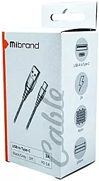 USB Кабель Mibrand Fishing Net MI-14 10W 2A USB Type-C Cable Black/Grey - мініатюра 3