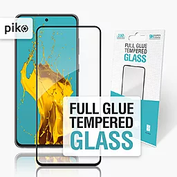 Защитное стекло Piko Full Glue для Samsung S21 FE Черное (1283126521720)