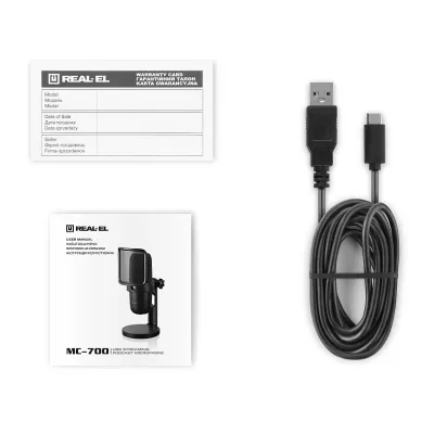 Мікрофон REAL-EL MC-700 Black - фото 7