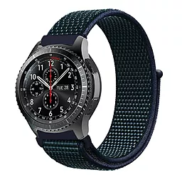 Сменный ремешок для умных часов Nylon Style для LG Watch Sport W280A (705833) Blue Green