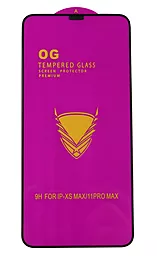 Защитное стекло OG для Apple iPhone 11 Pro Max, iPhone XS Max  Black (тех. упаковка)