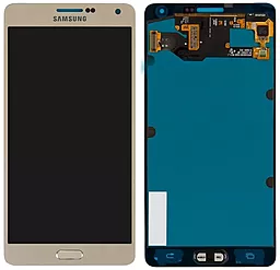 Дисплей Samsung Galaxy A7 A700 2015 с тачскрином, оригинал, Gold