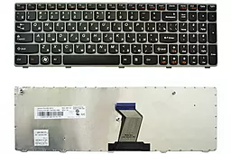 Клавіатура для ноутбуку Lenovo IdeaPad G570 Z560 Z560a Z565a Frame Original сіра/чорна