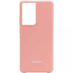 Чехол Epik Silicone Cover Full Protective (AA) Samsung G998 Galaxy S21 Ultra Pudra