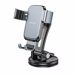 Держатель Borofone BH95 Warrior gravity car holder(center console) Black - фото Держатель Borofone BH95 Warrior gravity car holder(center console) Black