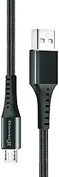 USB Кабель Grand-X 3A micro USB Cable Black (FM-12B)