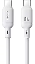 Кабель Baseus Silky Series USB Type-C - Type-C 100w 5a 1м PD cable White (P10377704213-00)