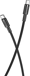 Кабель USB PD XO NB-Q199 20V 5A 1.5M USB Type-C - Type-C Cable Black - миниатюра 2