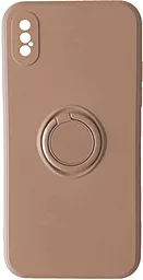 Чехол 1TOUCH Ring Color Case для Apple iPhone XS Max Pink Sand