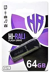 Флешка Hi-Rali Taga Series 64GB USB 2.0 (HI-64GBTAGBK) Black - фото Флешка Hi-Rali Taga Series 64GB USB 2.0 (HI-64GBTAGBK) Black