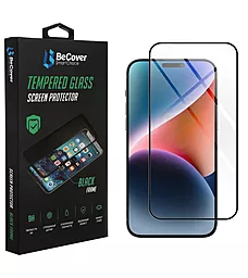Защитное стекло BeCover для Apple iPhone 14 Pro Black (707968) - фото Защитное стекло BeCover для Apple iPhone 14 Pro Black (707968)