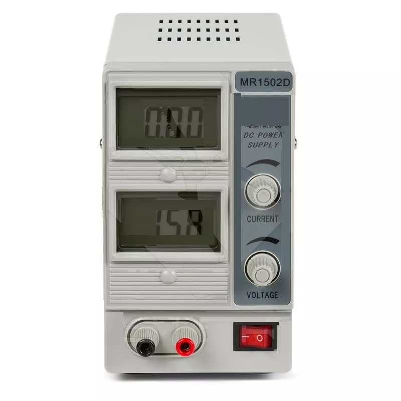 Лабораторний блок живлення Masteram MR1502D 15V 2A регульований - фото 1