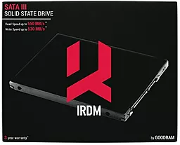 Накопичувач SSD GooDRam Iridium 120 GB (IR-SSDPR-S25A-120) - мініатюра 4