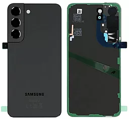 Задняя крышка корпуса Samsung Galaxy S22 5G S901 со стеклом камеры Phantom Black