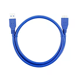 Кабель (шлейф) EasyLife USB 3.0 AM to Micro-B 1.0м синий - фото Кабель (шлейф) EasyLife USB 3.0 AM to Micro-B 1.0м синий