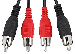 Аудио кабель 1TOUCH 2xRCA M/M Cable 1.2 м чёрный