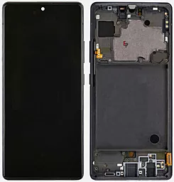 Дисплей Samsung Galaxy A71 5G A716 с тачскрином и рамкой, оригинал, Black