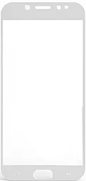 Корпусное стекло дисплея Samsung Galaxy J7 J730F 2017 (с OCA пленкой) White - фото Корпусное стекло дисплея Samsung Galaxy J7 J730F 2017 (с OCA пленкой) White