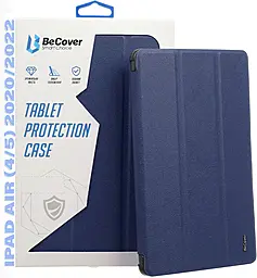 Чехол для планшета BeCover Tri Fold Soft TPU с креплением Apple Pencil для Apple iPad Air 4, iPad Air 5 2020/2022 10.9" Deep Blue (708454) - фото Чехол для планшета BeCover Tri Fold Soft TPU с креплением Apple Pencil для Apple iPad Air 4, iPad Air 5 2020/2022 10.9" Deep Blue (708454)
