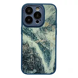 {"ru": "Чехол", "uk": "Чохол"} 1TOUCH Glitter Marble Case для Apple iPhone 13 Blue