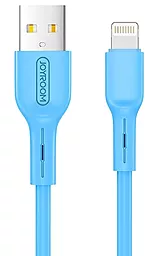 Кабель Joyroom S-M357S Colorful Series USB-A - Lightning 12w 2.4a 1м cable Blue - фото Кабель Joyroom S-M357S Colorful Series USB-A - Lightning 12w 2.4a 1м cable Blue