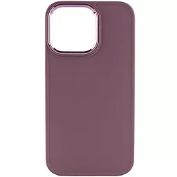Чехол Epik TPU Bonbon Metal Style для Apple iPhone 13 Pro Max (6.7") Бордовый / Plum