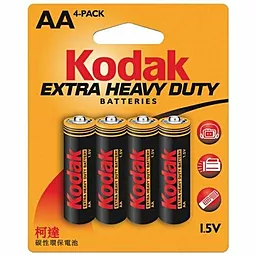 Батарейки Kodak AA / R06 Extra Heavy Duty 4шт