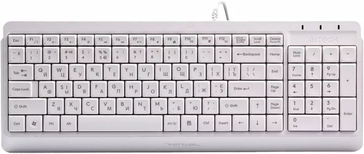 Клавиатура A4Tech Fstyler FK15 USB White - фото 1