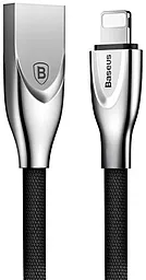 Кабель Baseus Zinc Fabric Cloth Weaving USB-A - Lightning 10w 1м cable Black (CALXN-01) - фото Кабель Baseus Zinc Fabric Cloth Weaving USB-A - Lightning 10w 1м cable Black (CALXN-01)