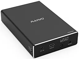 Карман для HDD Maiwo 2х2.5" USB 3.1 GEN2 Type-C K25272C  Black