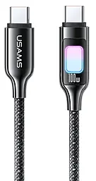 Кабель Usams USB Type-C - Type-C 100w 5a 1.2м PD cable Gray (US-SJ750) - фото Кабель Usams USB Type-C - Type-C 100w 5a 1.2м PD cable Gray (US-SJ750)