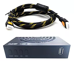Комплект цифрового ТВ Terrestrial DVB-T2 + Кабель HDMI