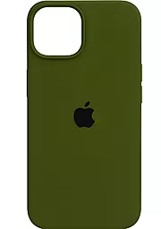 Чехол Silicone Case Full для Apple iPhone 15 Pine Green