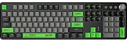 Клавиатура Aula Wind F2088 Pro Mechanical Black/Gray + 9 Green keys KRGD Blue USB EN/UA (6948391234892)