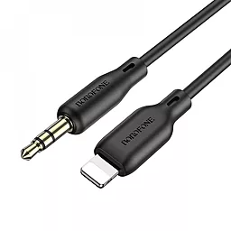Аудио кабель Borofone BL18 Aux mini Jack 3.5 мм - Lightning M/M 1 м Cable black