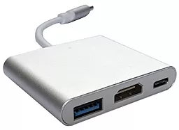 Мультипортовый USB Type-C хаб (концентратор) TCOM USB-C -> USB Type C/HDMI/USB 3.0 (6-0160)