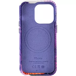 Кожаный чехол Colour Splash with MagSafe для Apple iPhone 13 Pro Max (6.7") Purple / Pink  - миниатюра 2