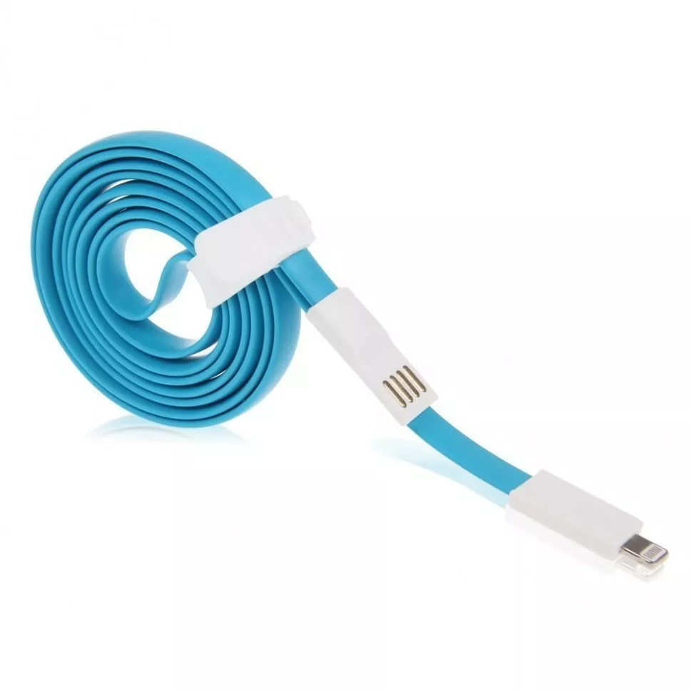Кабель Auzer AC-L1 USB-A - Lightning 1м cable Blue - фото 4